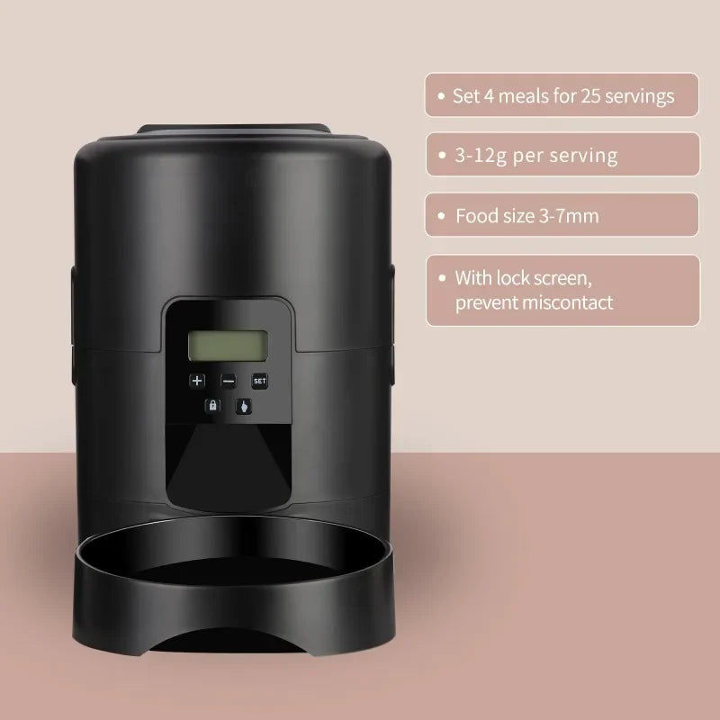 Smart Automatisk Matskål 2L med Timer och LCD-display