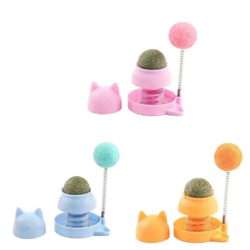 Ätbara Catnip-kulor & lekboll – Interaktiv leksak för katt