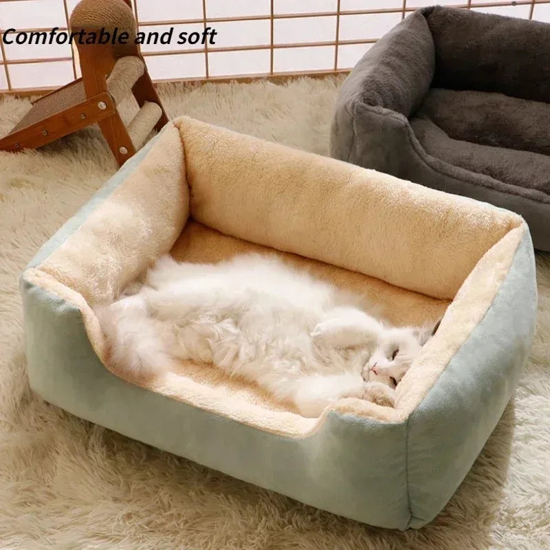Mjuk katt- och hundmatta i plysch