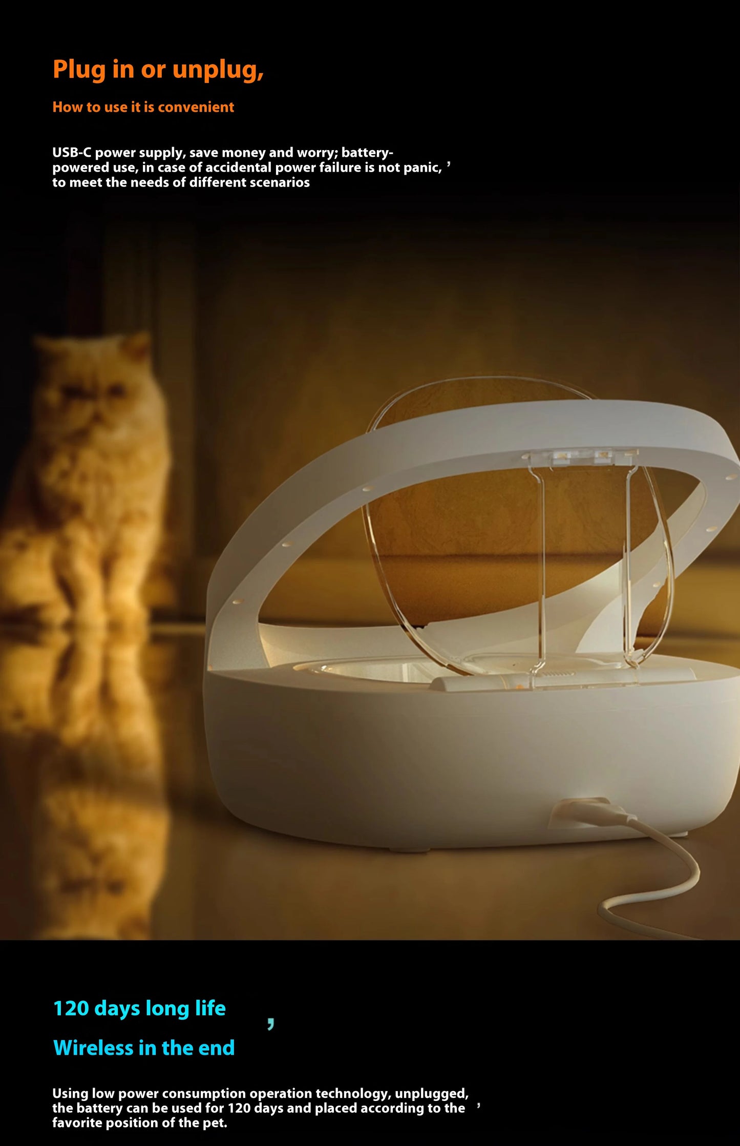 Smart Chipstyrd Automatisk Kattmatskål med App och Sensor