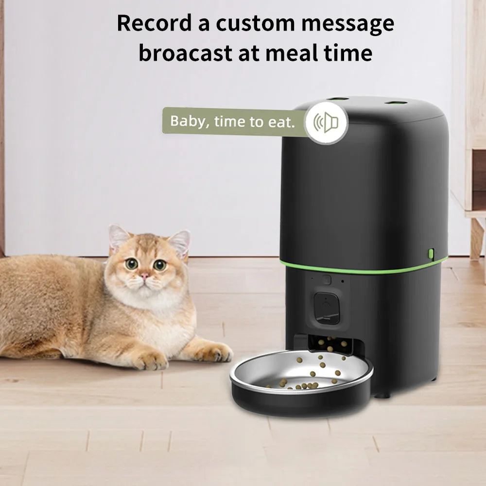 Smart 4L Automatisk Kattmatare med Kamera