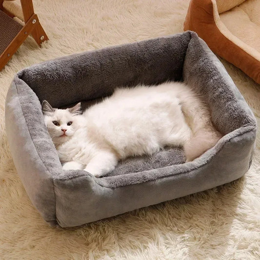 Mjuk katt- och hundmatta i plysch