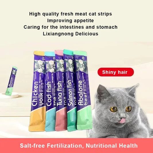 30-pack Välsmakande Våtfoderstrips för Katt