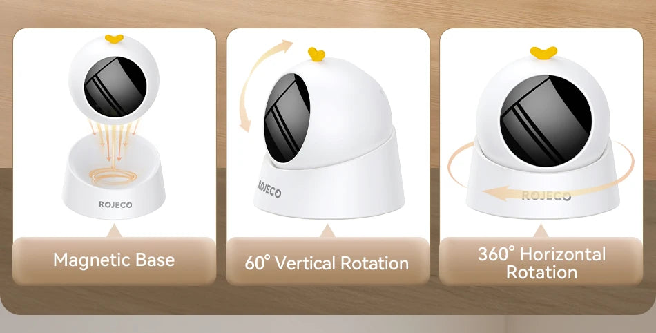 ROJECO Automatisk Laserleksak 3 Hastigheter & 360°