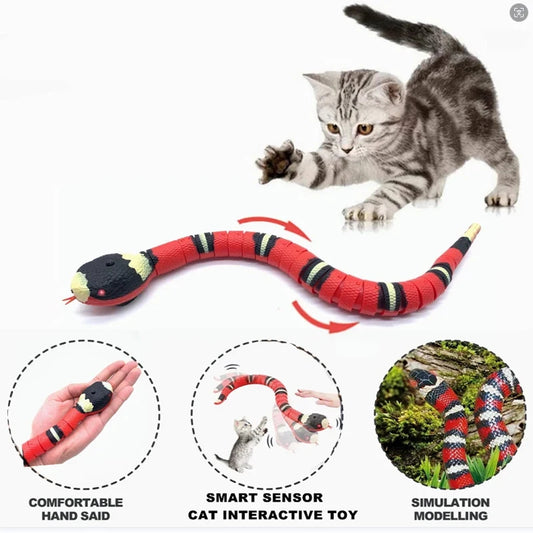 Interaktiv Automatisk Ormleksak för Katt