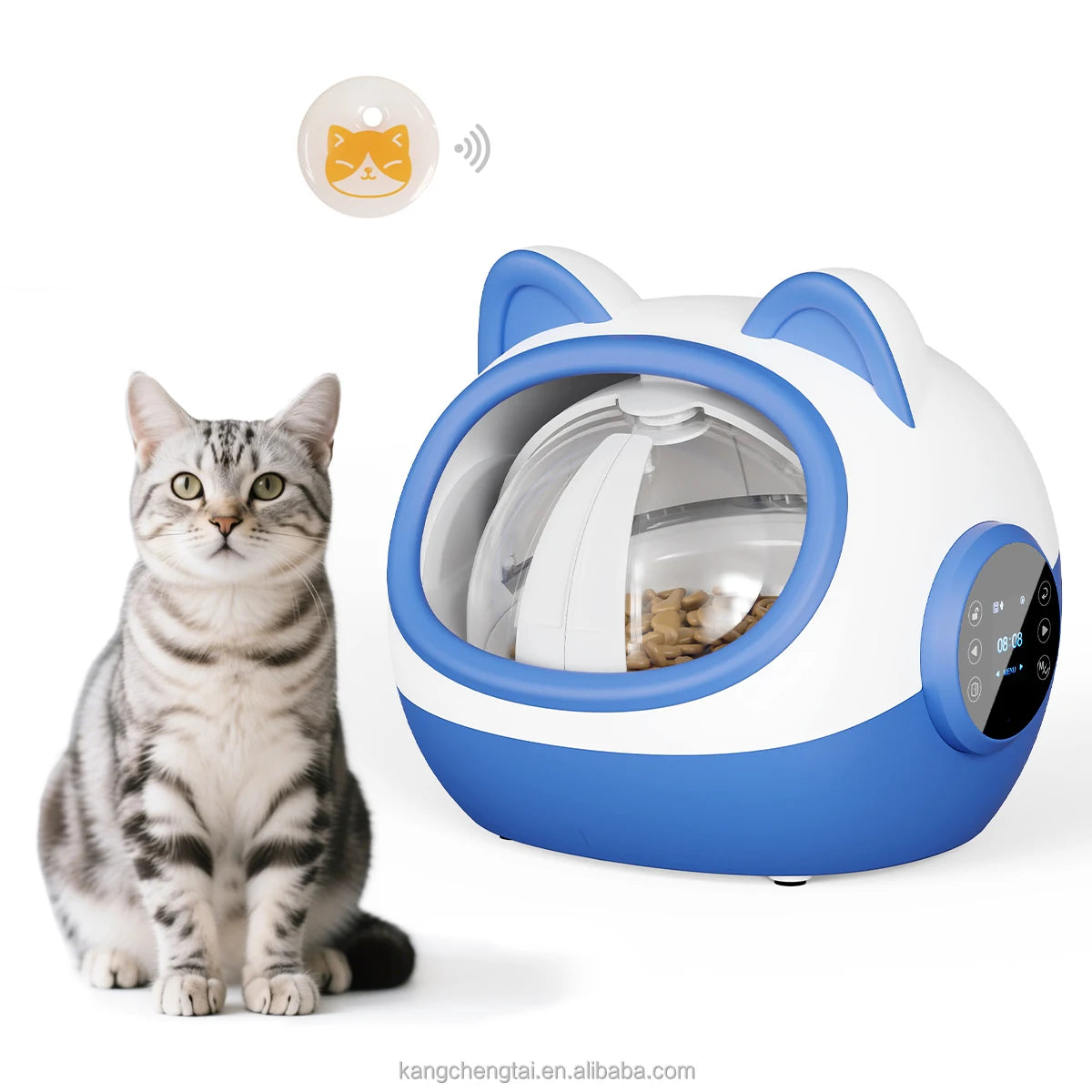 Automatisk RFID Foderstation för Katt & Hund med Timer och Röstfunktion
