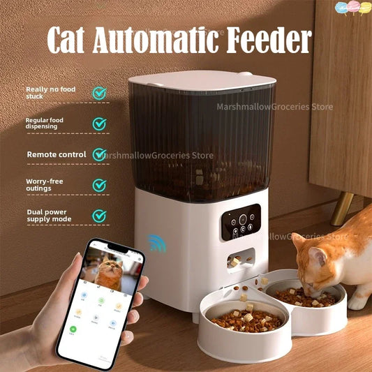 Smart Automatisk Kattmatare 5L med Kamera och WiFi
