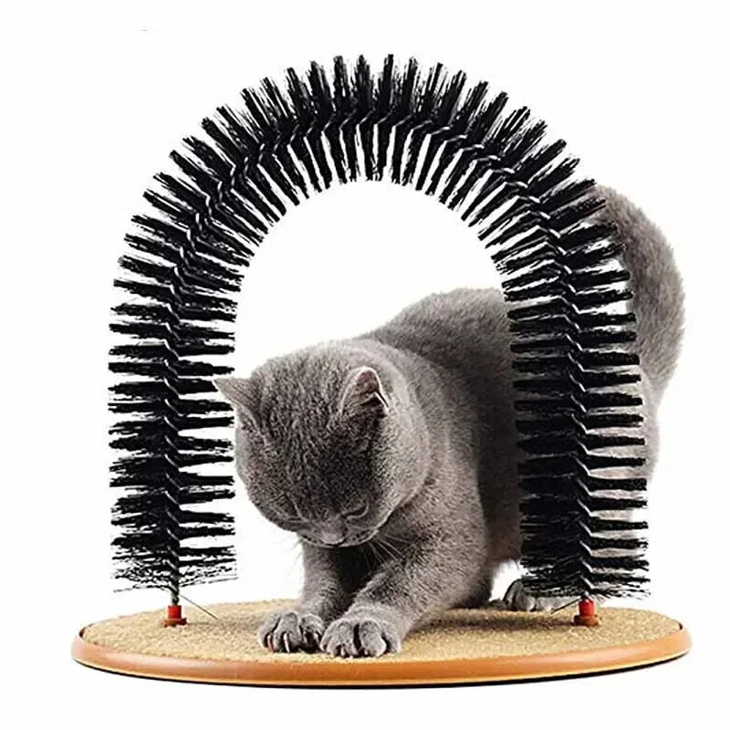 Kattbåge med Klös & Massage 34x36 cm – Självgroomande