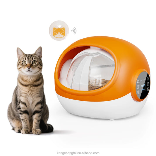 Automatisk RFID Foderstation för Katt & Hund med Timer och Röstfunktion