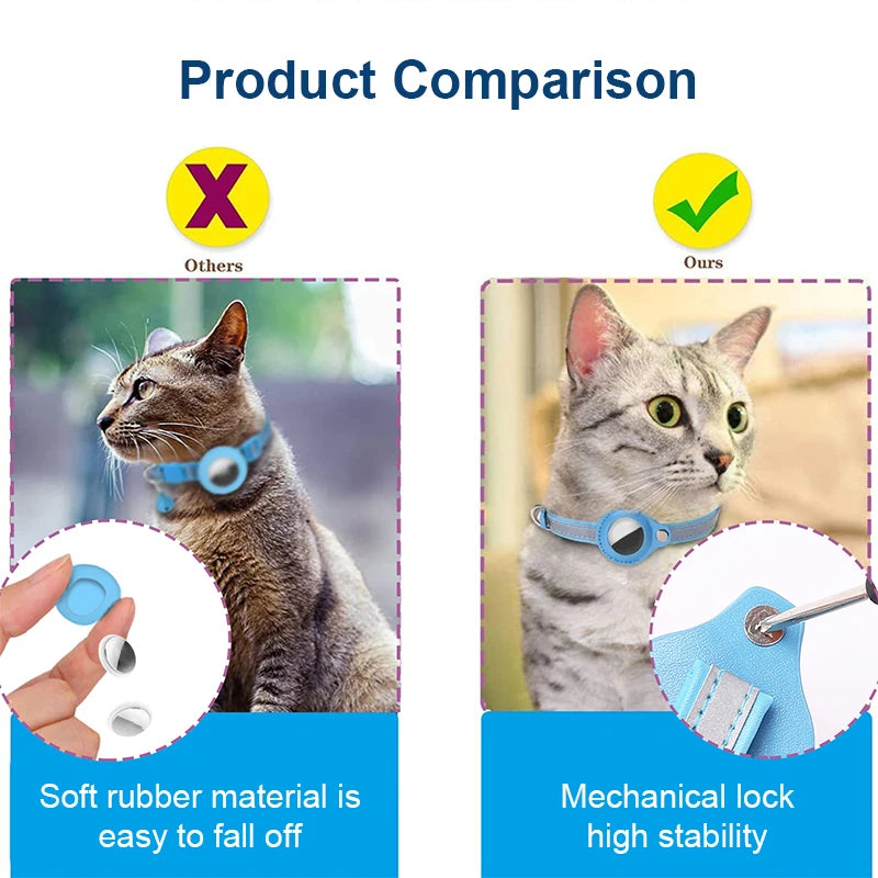 Reflekterande katt-halsband för AirTag