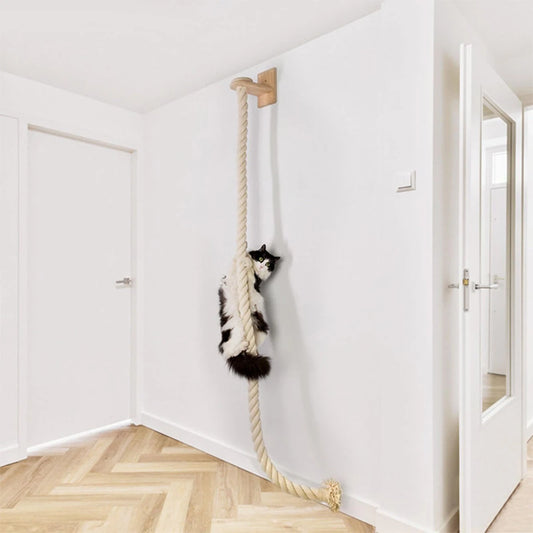 140 cm väggmonterat rep i sisal för katt