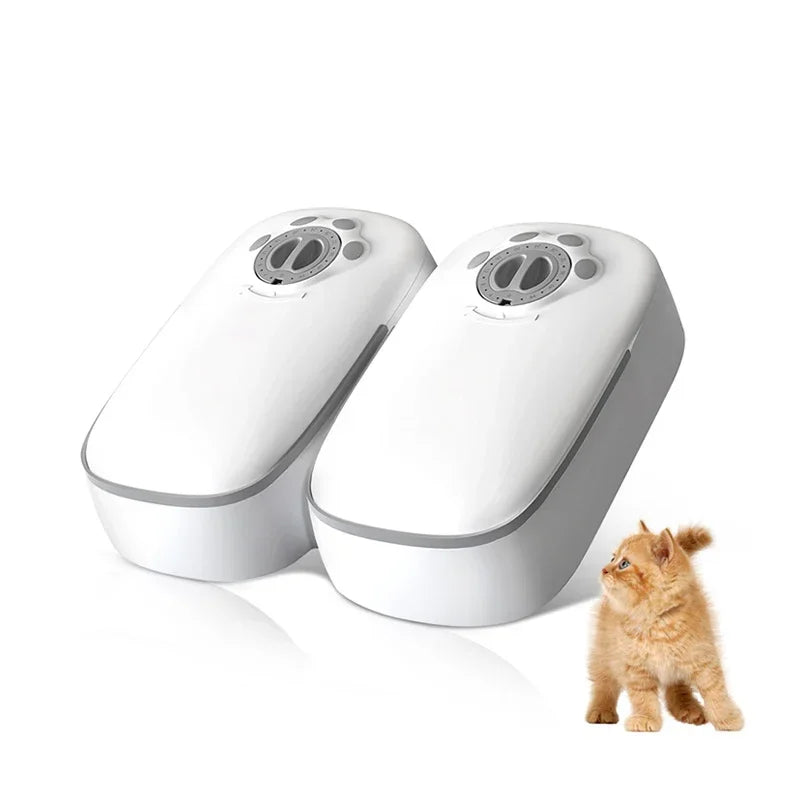 2 Måltider Automatisk Kattmatare med Timer