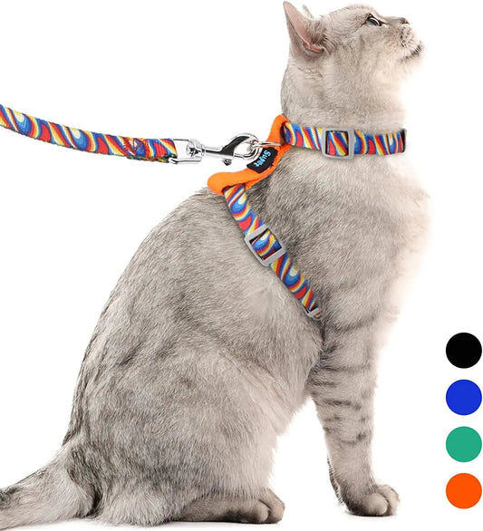 Mönstrat koppel för katt 1,5 m