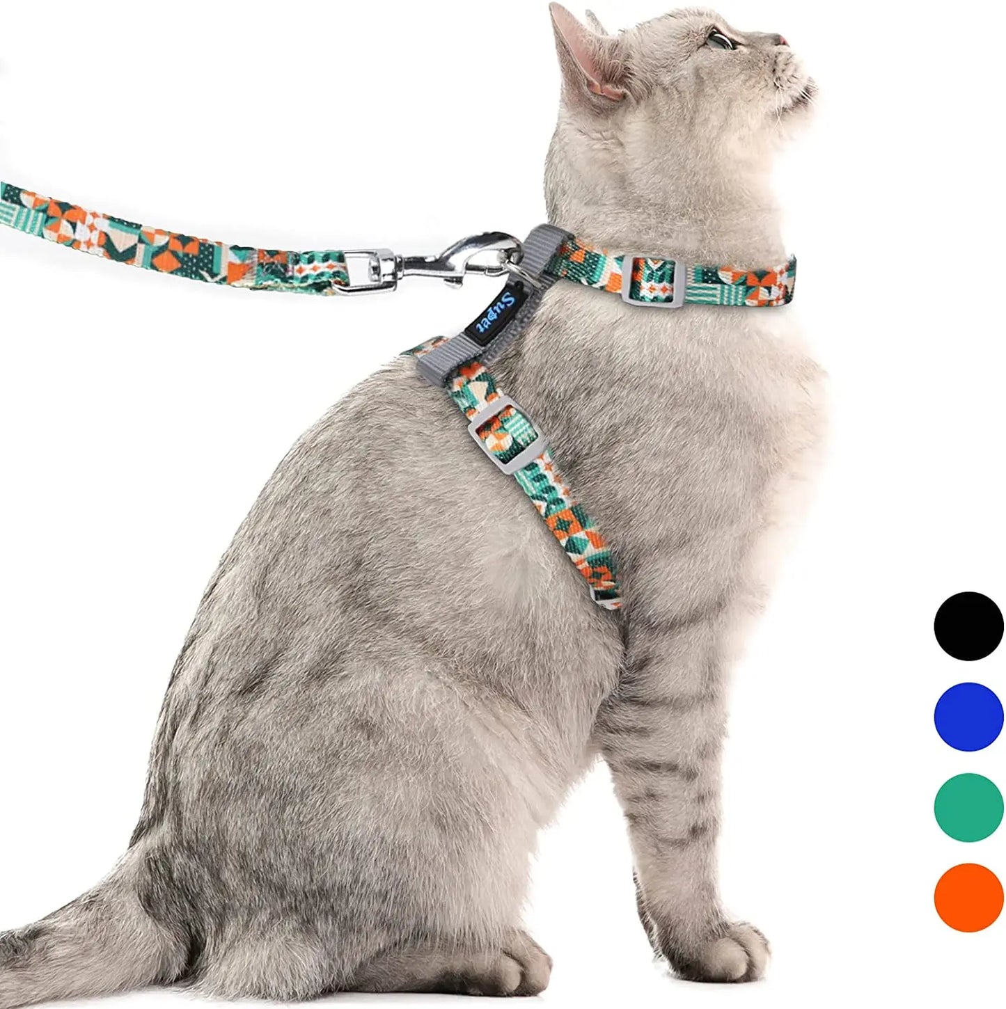 Mönstrat koppel för katt 1,5 m