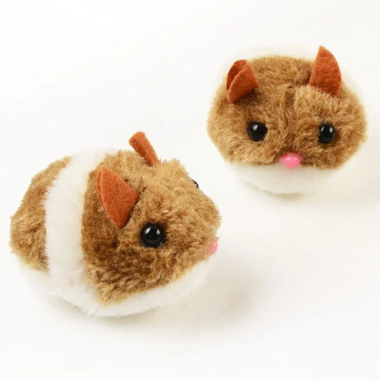 Plush Hamster Kattleksak – Interaktiv Mus som Rör Sig