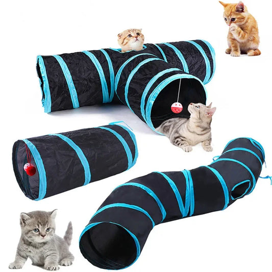 Kattunnel & Lektunnel – Vikbar och Andningsbar Kattleksak