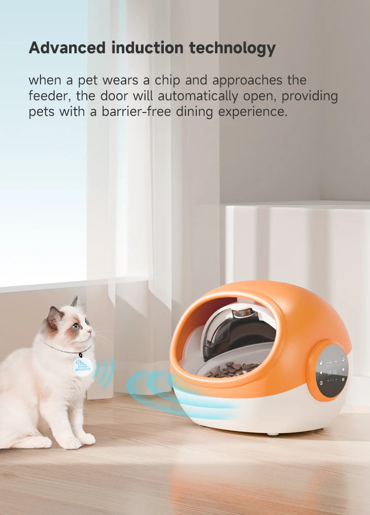 Automatisk RFID Foderstation för Katt & Hund med Timer och Röstfunktion