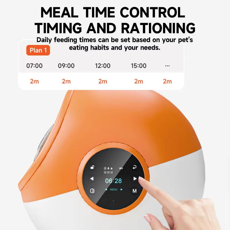 Automatisk RFID Foderstation för Katt & Hund med Timer och Röstfunktion