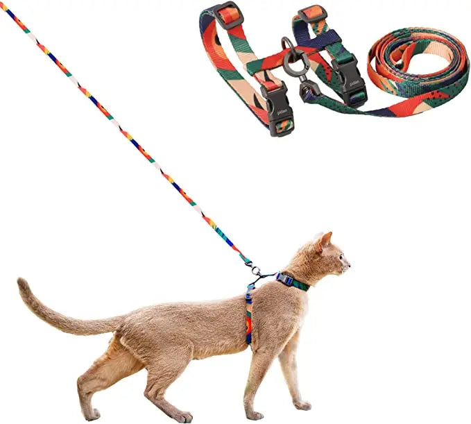 Mönstrat koppel för katt 1,5 m