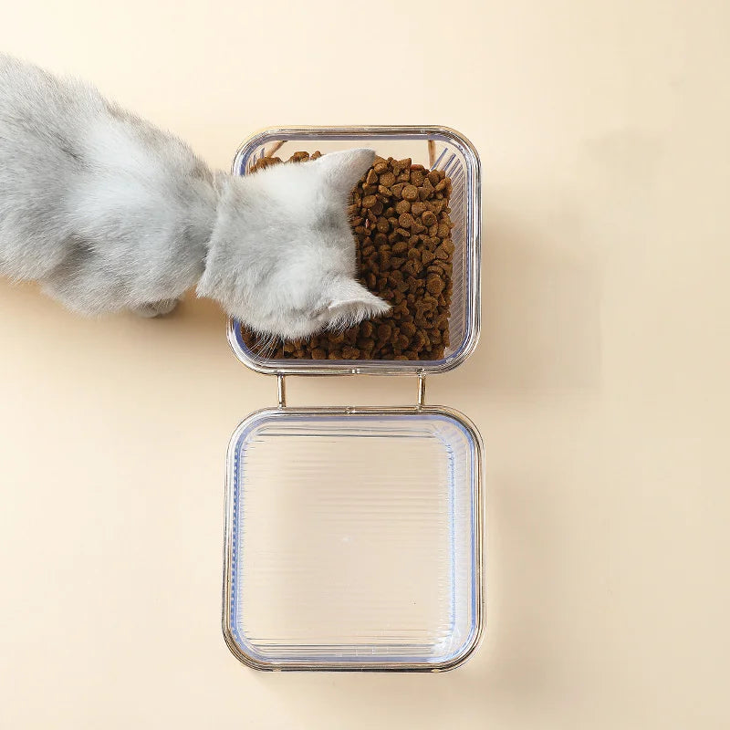Halkfri skål med lutning för katt & hund